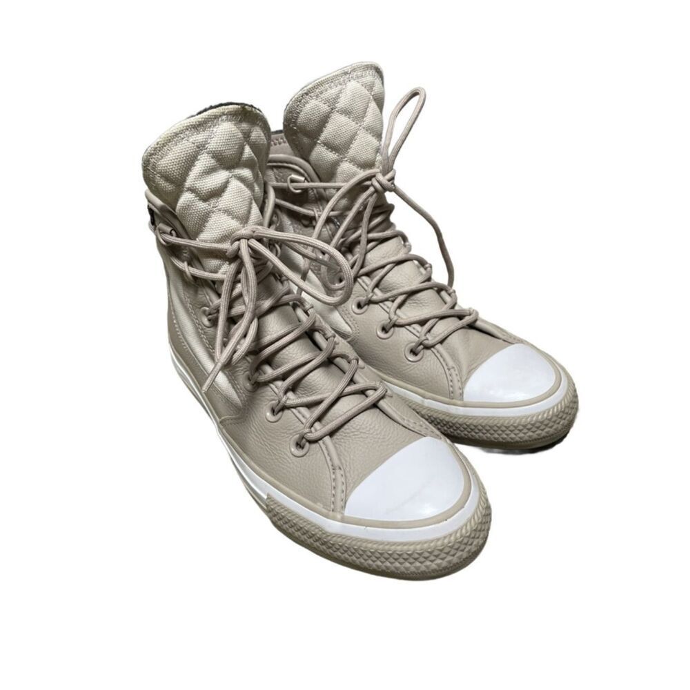 Converse Chuck Taylor Beige & White-Star All Terrain High-Top Sneakers (Unisex) - Picture 3 of 15